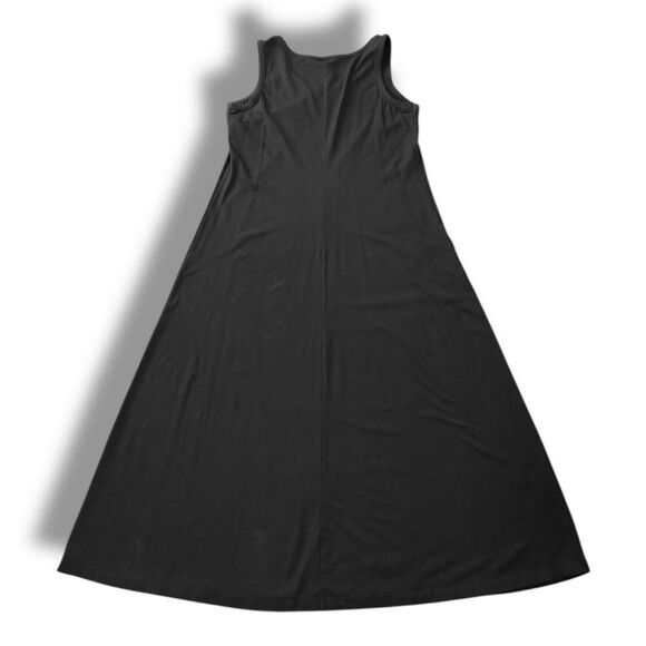 J. Jill Midi Black Tshirt Pullover Sleeveless Black Casual Stretch Women’s Sz L - Picture 2 of 10